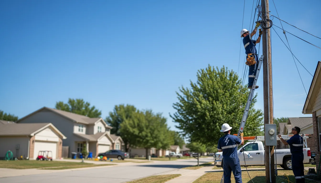Residential electrician providing installation services in Baylis, IL